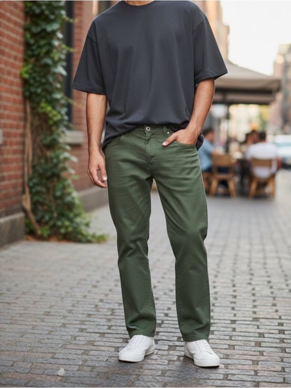 Pierre Cardin Olive Green Men’s Jeans